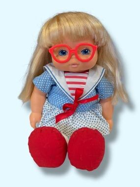 1980s Playskool School Kids Blonde Girl Doll